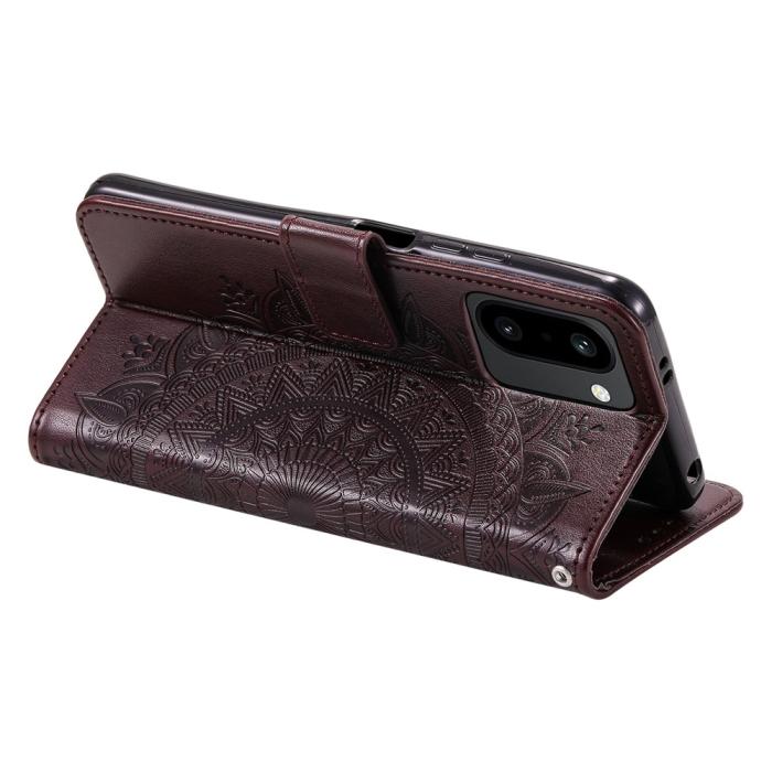 Bild 4,  OnePlus 15R Fodral Mandala Läder Brun - Teknikhallen.se