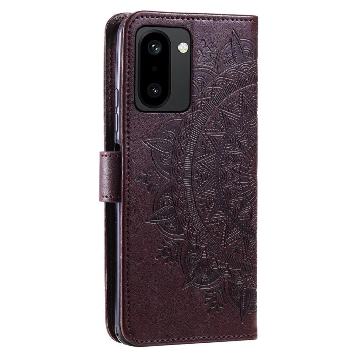Bild 6,  OnePlus 15R Fodral Mandala Läder Brun - Teknikhallen.se
