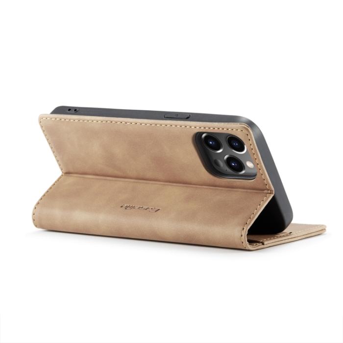 Bild 5, CASEME CASEME iPhone 14 Pro Fodral Retro Flip Brun - Teknikhallen.se