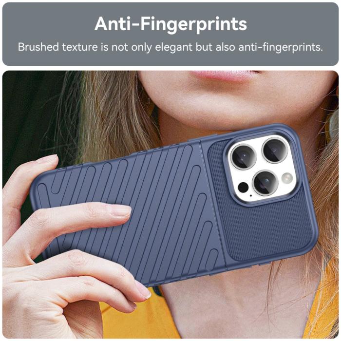 Bild 5,  iPhone 16 Pro Max Skal Twill Textur Blå - Teknikhallen.se