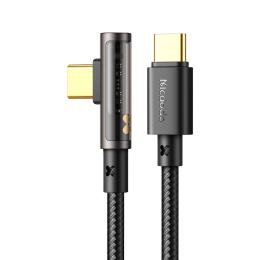 MCDODO Mcdodo 1.2m 100W Snabbladdningskabel USB-C/USB-C 90 Grader Svart - Teknikhallen.se