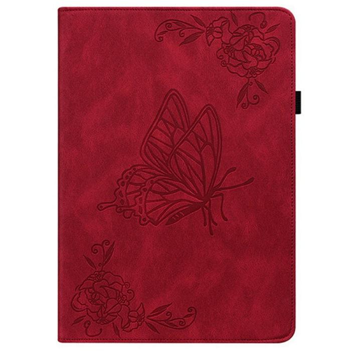 Bild 5,  Samsung Galaxy Tab S11 Fodral Butterfly Flower Röd - Teknikhallen.se