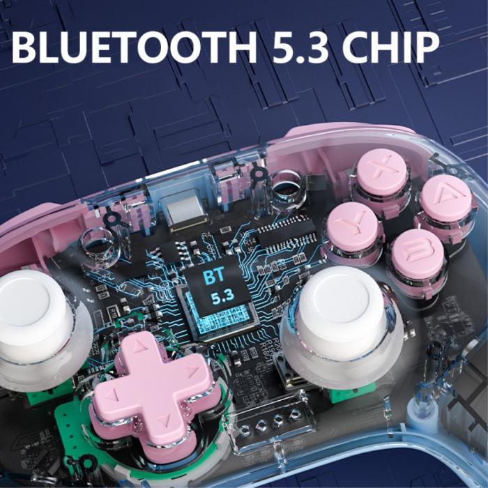 Bild 3, AOLION AOLION Trådlös Handkontroll För Switch/PC/iOS/Android Vit - Teknikhallen.se