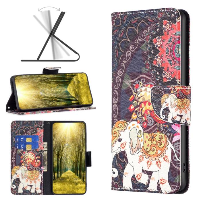 Bild 4,  iPhone 16 Fodral Med Tryck Mandala Elefant - Teknikhallen.se