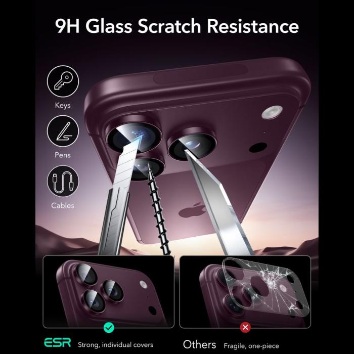 Bild 6, ESR ESR iPhone 18 Pro / 18 Pro Max Linsskydd Armorite - Teknikhallen.se