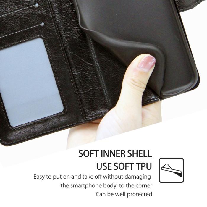Bild 5,  Samsung Galaxy S23 Ultra Fodral Läder Svart - Teknikhallen.se