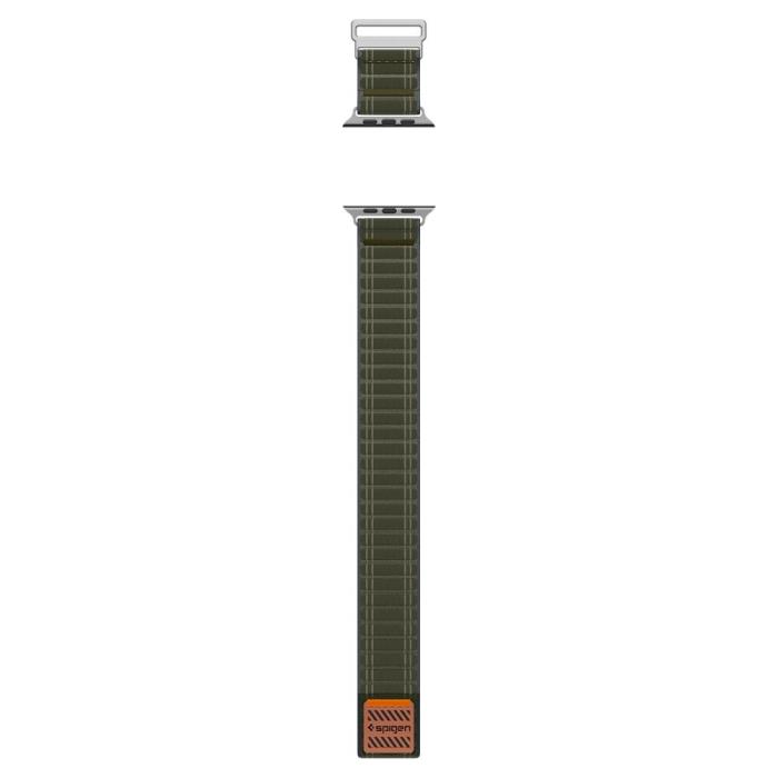 Bild 5, Spigen Spigen Apple Watch 42/44/45/46/49 mm Klockarmband Grön - Teknikhallen.se