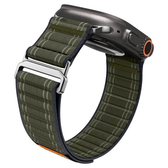 Bild 6, Spigen Spigen Apple Watch 42/44/45/46/49 mm Klockarmband Grön - Teknikhallen.se