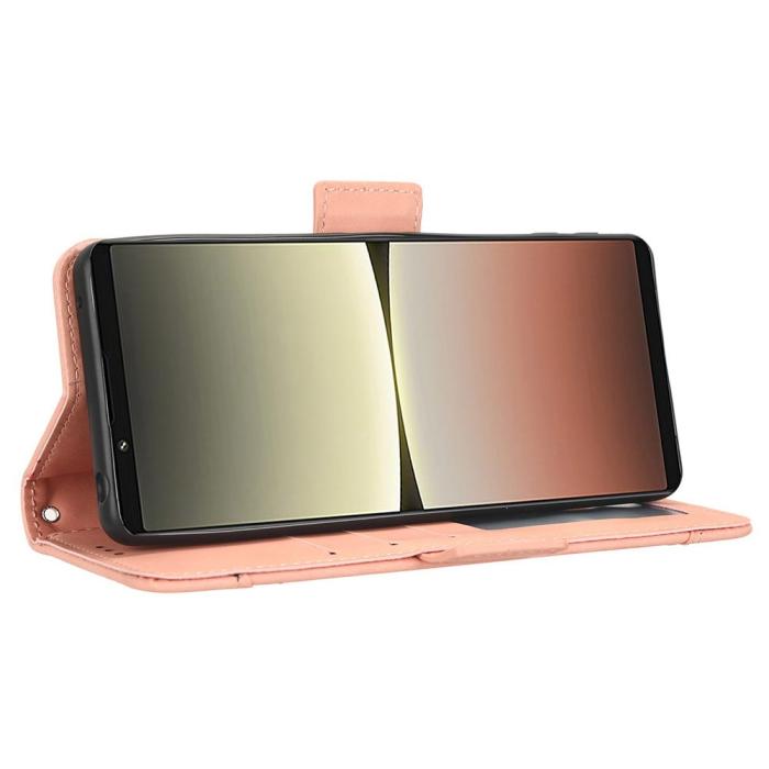 Bild 3,  Sony Xperia 5 IV Fodral Med Avtagbart Kortfodral Ljus Rosa - Teknikhallen.se