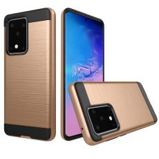  Samsung Galaxy S20 Brushed Hybrid Skal - Guld - Teknikhallen.se