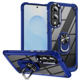 Samsung Galaxy S25 Edge Skal Shockproof Ring Hybrid Blå - Teknikhallen.se