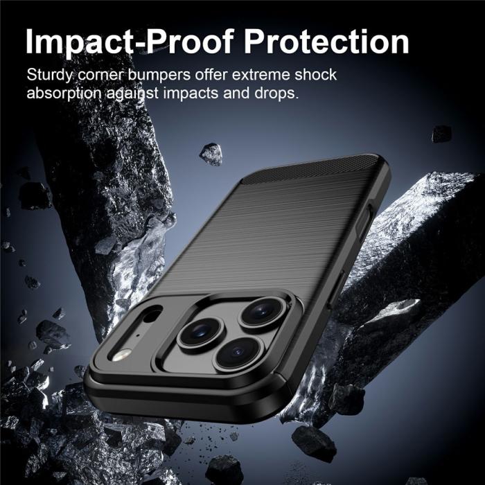 Bild 4,  iPhone 18 Pro Max/17 Pro Max Skal Kolfiber Textur Svart - Teknikhallen.se