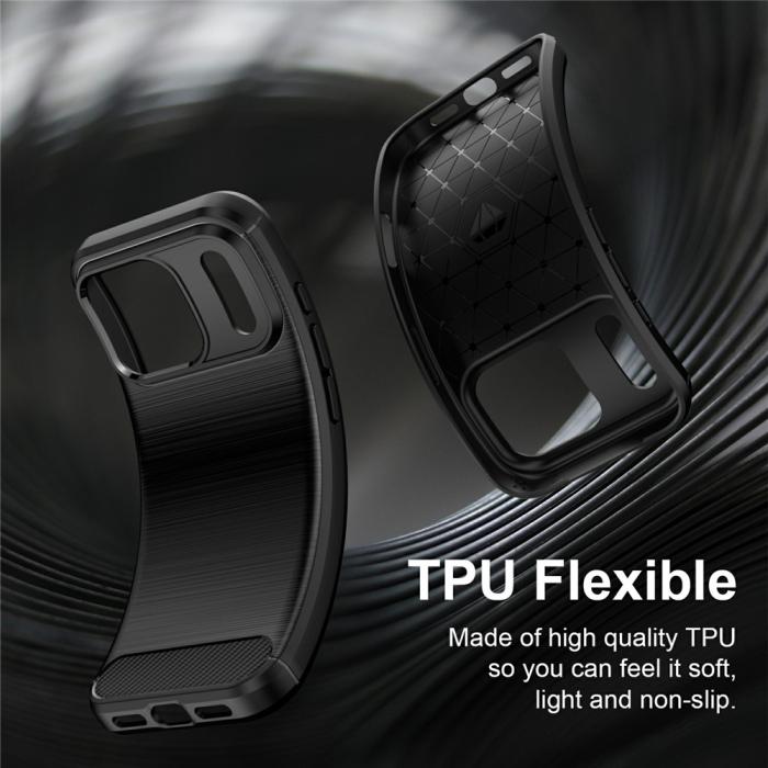 Bild 5,  iPhone 18 Pro Max/17 Pro Max Skal Kolfiber Textur Svart - Teknikhallen.se