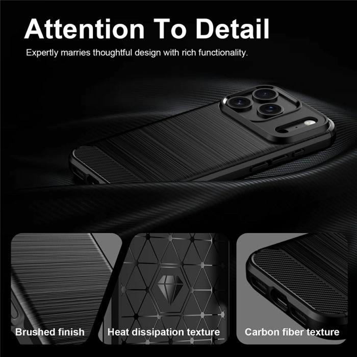 Bild 6,  iPhone 18 Pro Max/17 Pro Max Skal Kolfiber Textur Svart - Teknikhallen.se