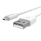 Smartline Smartline 3m Micro USB Laddningskabel Vit - Teknikhallen.se