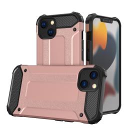  iPhone 14 Plus Skal Shockproof Armor Hybrid Roséguld - Teknikhallen.se