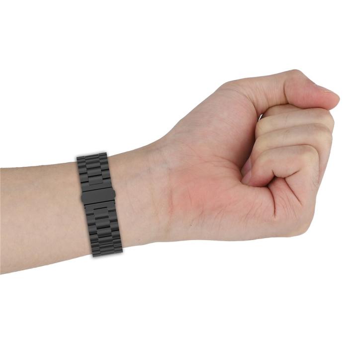 Bild 5,  Galaxy Watch 8 46/44/40 mm Armband Rostfritt Stål Svart - Teknikhallen.se