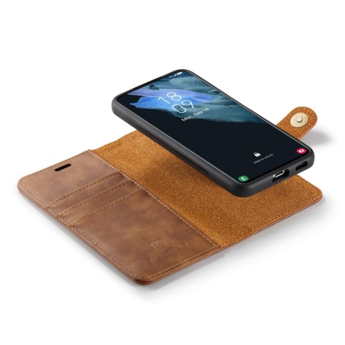 Bild 6, DG.MING DG.MING Samsung Galaxy S22 Fodral 2in1 Magnet Fodral / Skal Brun - Teknikhallen.se