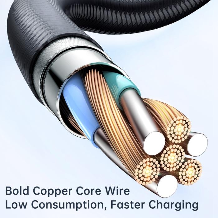 Bild 5, MCDODO Mcdodo 1.2m 100W USB-C - USB-C Auto Off Kabel Svart - Teknikhallen.se