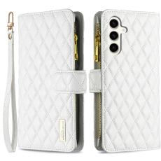 BINFEN BINFEN Galaxy S23 FE Fodral Diamond Multifunktionell Vit - Teknikhallen.se