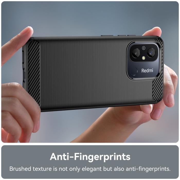 Bild 5,  Xiaomi Redmi 12C 4G Skal Kolfiber Textur Svart - Teknikhallen.se
