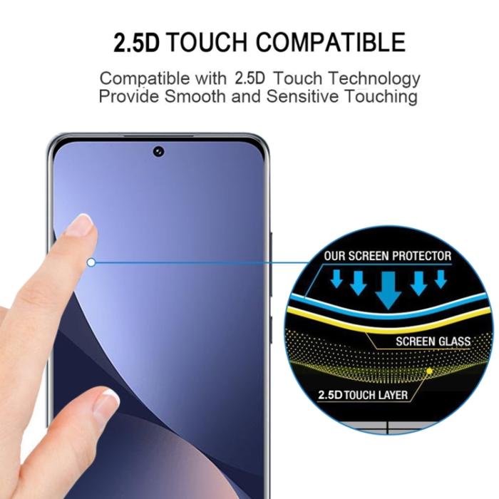 Bild 5,  Xiaomi 12 Skärmskydd 3D Heltäckande Härdat Glas - Teknikhallen.se