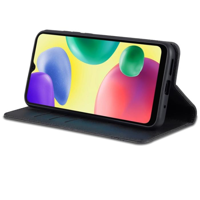 Bild 4, AZNS AZNS Xiaomi Redmi 10C Fodral Flip Läder Svart - Teknikhallen.se