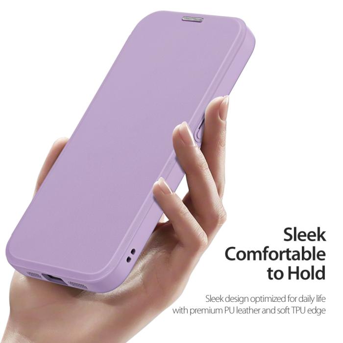 Bild 6, DUX DUCIS DUX DUCIS iPhone 17e/16e Fodral MagSafe Skin X Pro Lila/Rosa - Teknikhallen.se