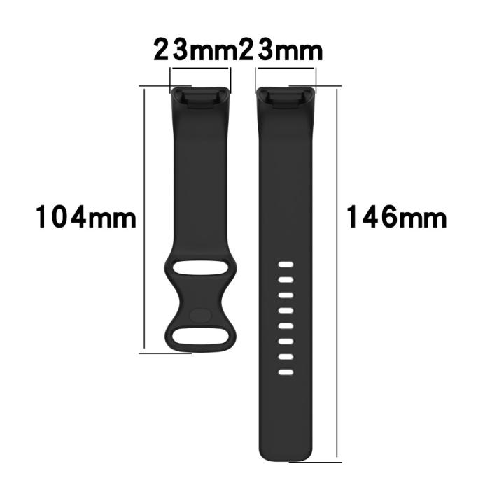 Bild 6,  Fitbit Charge 6 / 5 Armband TPU (L) Svart - Teknikhallen.se