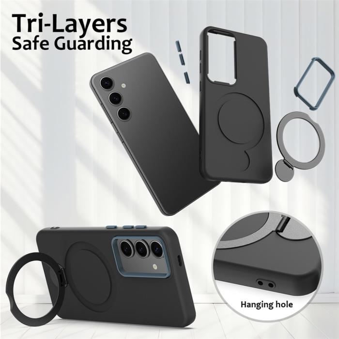 Bild 6,  Samsung Galaxy S25 Plus/S24 Plus Skal MagSafe Kickstand Hybrid - Teknikhallen.se