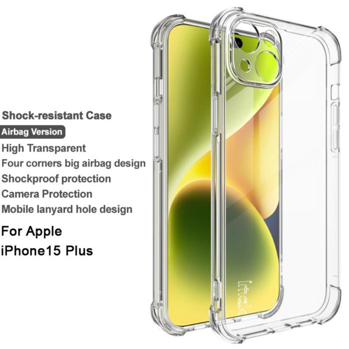Bild 2, IMAK IMAK iPhone 15 Plus Skal Shockproof TPU Transparent - Teknikhallen.se