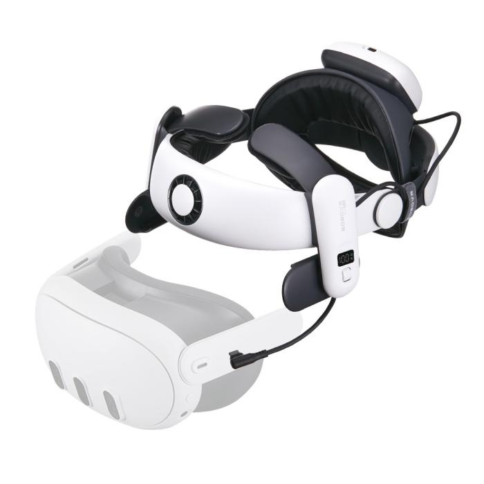 Bild 3, BOBOVR BOBOVR S3 Pro Meta Quest 3/3S Huvudband Inkl. 10000 mAh Batteripaket - Teknikhallen.se
