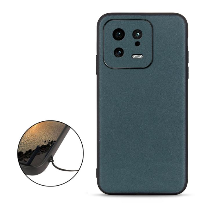 Bild 2,  Xiaomi 13 5G Skal Äkta Läder Grön - Teknikhallen.se