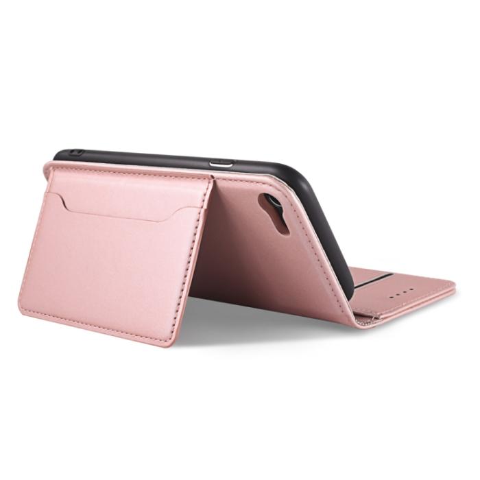 Bild 5,  iPhone 7/8/SE Fodral Skin Feel Kortfack Roséguld - Teknikhallen.se