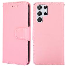  Samsung Galaxy S23 Ultra Fodral L&auml;der Ljus Rosa - Teknikhallen.se