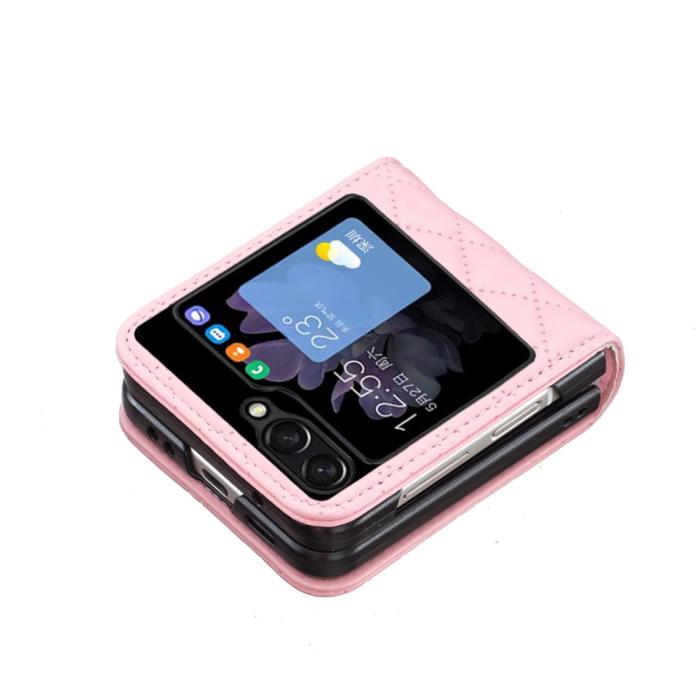 Bild 3, BINFEN BINFEN Galaxy Z Flip 5 Skal Diamond Textur Rosa - Teknikhallen.se
