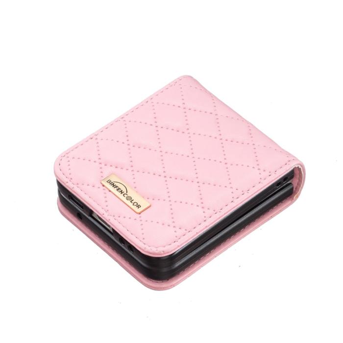 Bild 4, BINFEN BINFEN Galaxy Z Flip 5 Skal Diamond Textur Rosa - Teknikhallen.se