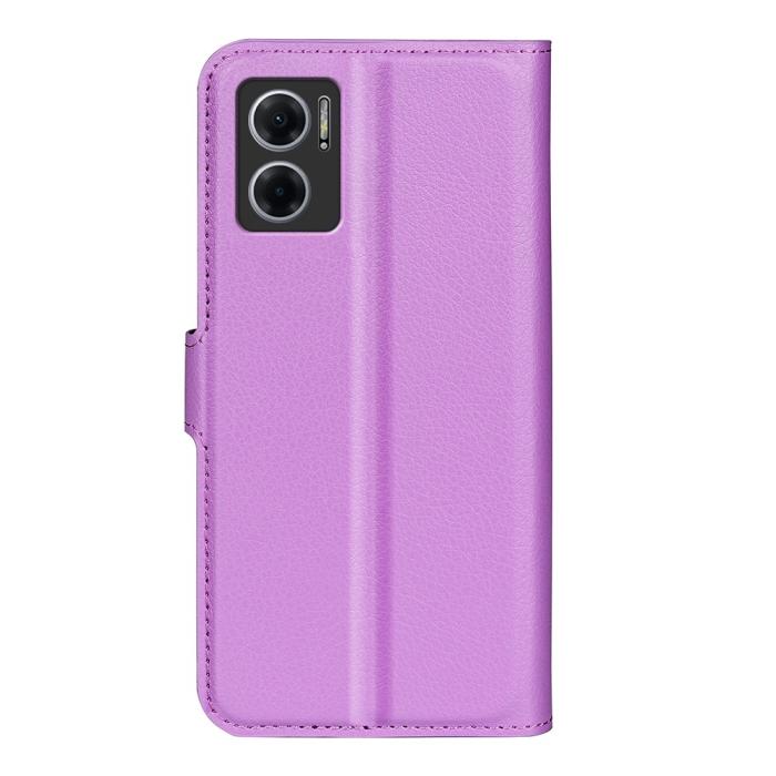 Bild 6,  Xiaomi Redmi 10 5G Fodral Litchi Läder Lila - Teknikhallen.se