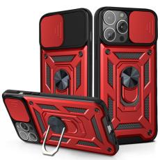  iPhone 13 Pro Max - CamShield Armor Hybrid Ring Skal - R&ouml;d - Teknikhallen.se