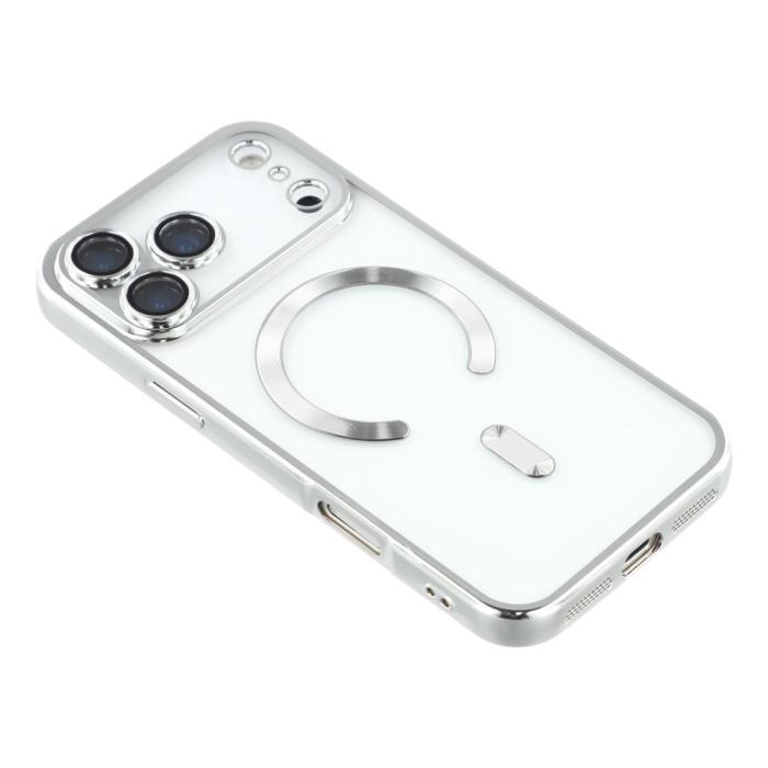 Bild 4,  iPhone 17 Pro Skal MagSafe Electroplated TPU Silver - Teknikhallen.se