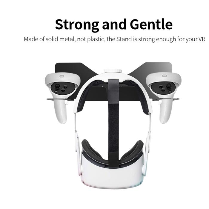 Bild 2, JYS JYS Meta Quest 2 / PS VR2 Väggfäst För Headset & Kontroll Svart - Teknikhallen.se