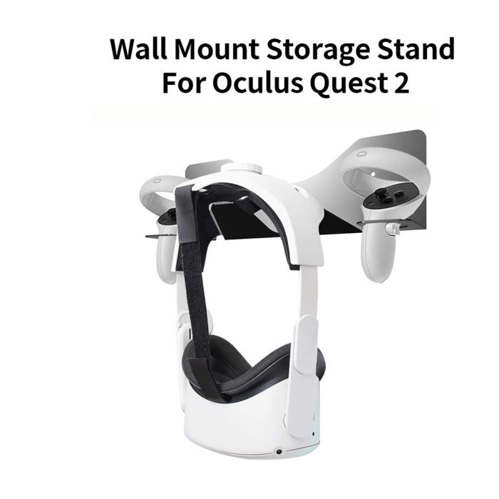Bild 3, JYS JYS Meta Quest 2 / PS VR2 Väggfäst För Headset & Kontroll Svart - Teknikhallen.se
