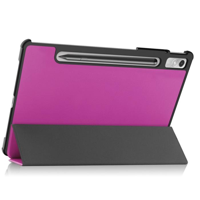 Bild 4,  Lenovo Tab P11 Pro Gen 2 Fodral Tri-Fold Läder Lila - Teknikhallen.se