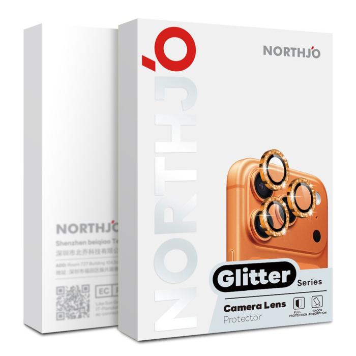 Bild 5, NORTHJO NORTHJO iPhone 18 Pro/18 Pro Max Linsskydd Glitter - Teknikhallen.se