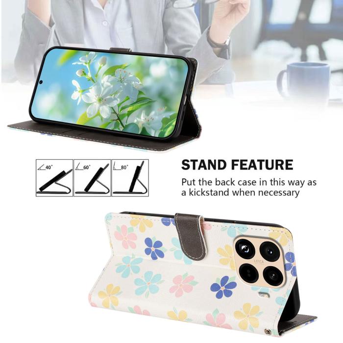 Bild 2,  Xiaomi 15T Pro Fodral Med Tryck Färgglada Blommor - Teknikhallen.se