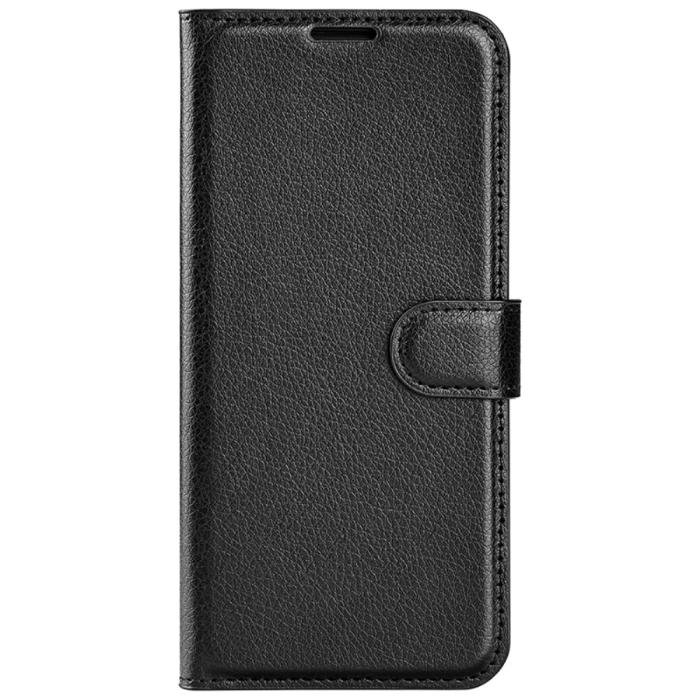 Bild 6,  Samsung Galaxy A15 5G Fodral Litchi Läder Svart - Teknikhallen.se