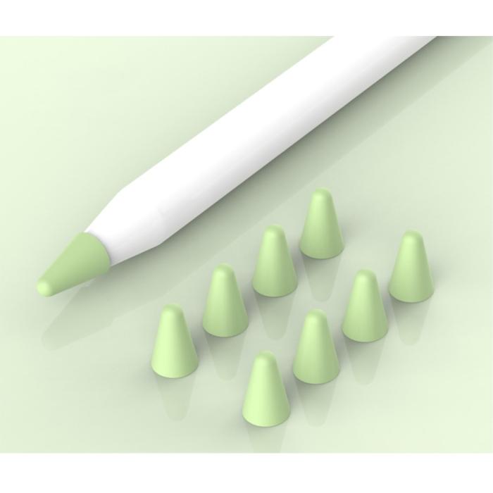 Bild 2,  8-PACK Apple Pencil 1/2/Pro Spetsskydd / Tip Cover Grön - Teknikhallen.se