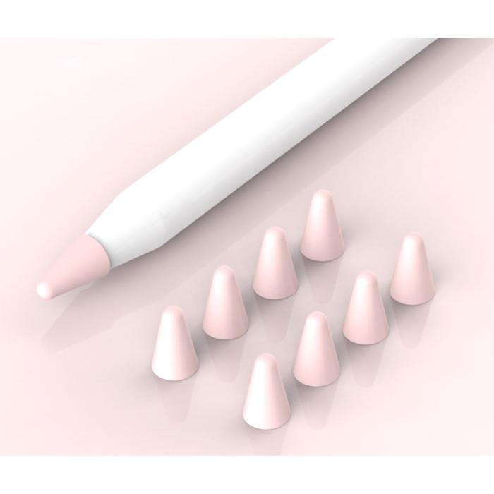 Bild 2,  8-PACK Apple Pencil 1/2/Pro Spetsskydd / Tip Cover Rosa - Teknikhallen.se