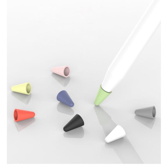 Bild 2,  8-PACK Apple Pencil 1/2/Pro Spetsskydd / Tip Cover Flerfärgad - Teknikhallen.se