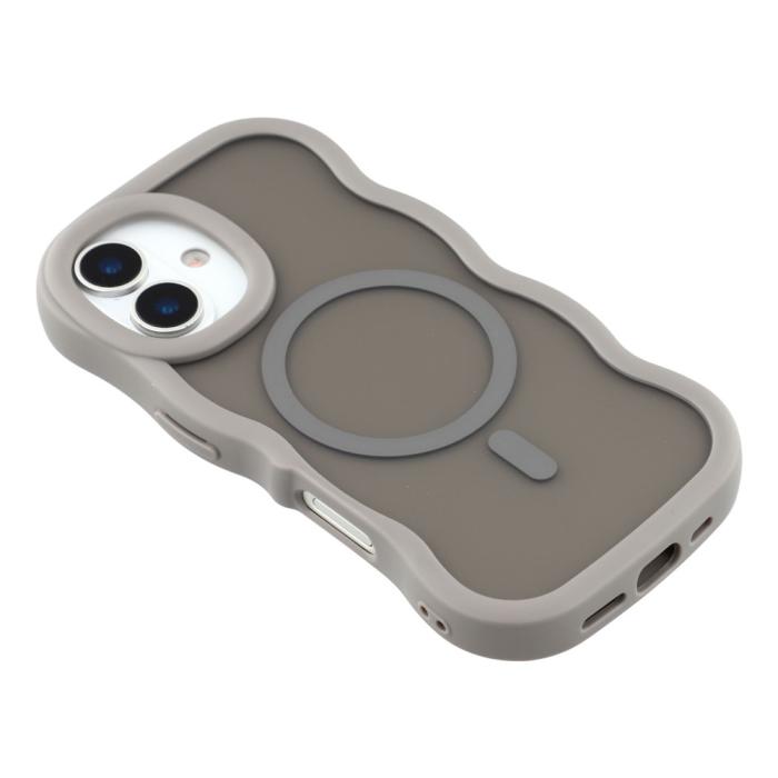 Bild 4,  iPhone 17 Skal MagSafe Wavy Matt Grå - Teknikhallen.se